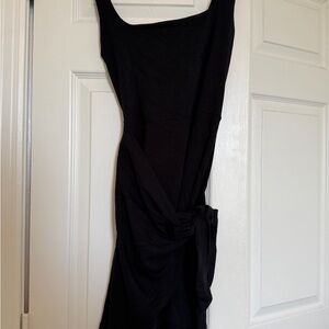 Wilfred Black Knot-Detail Mini Dress